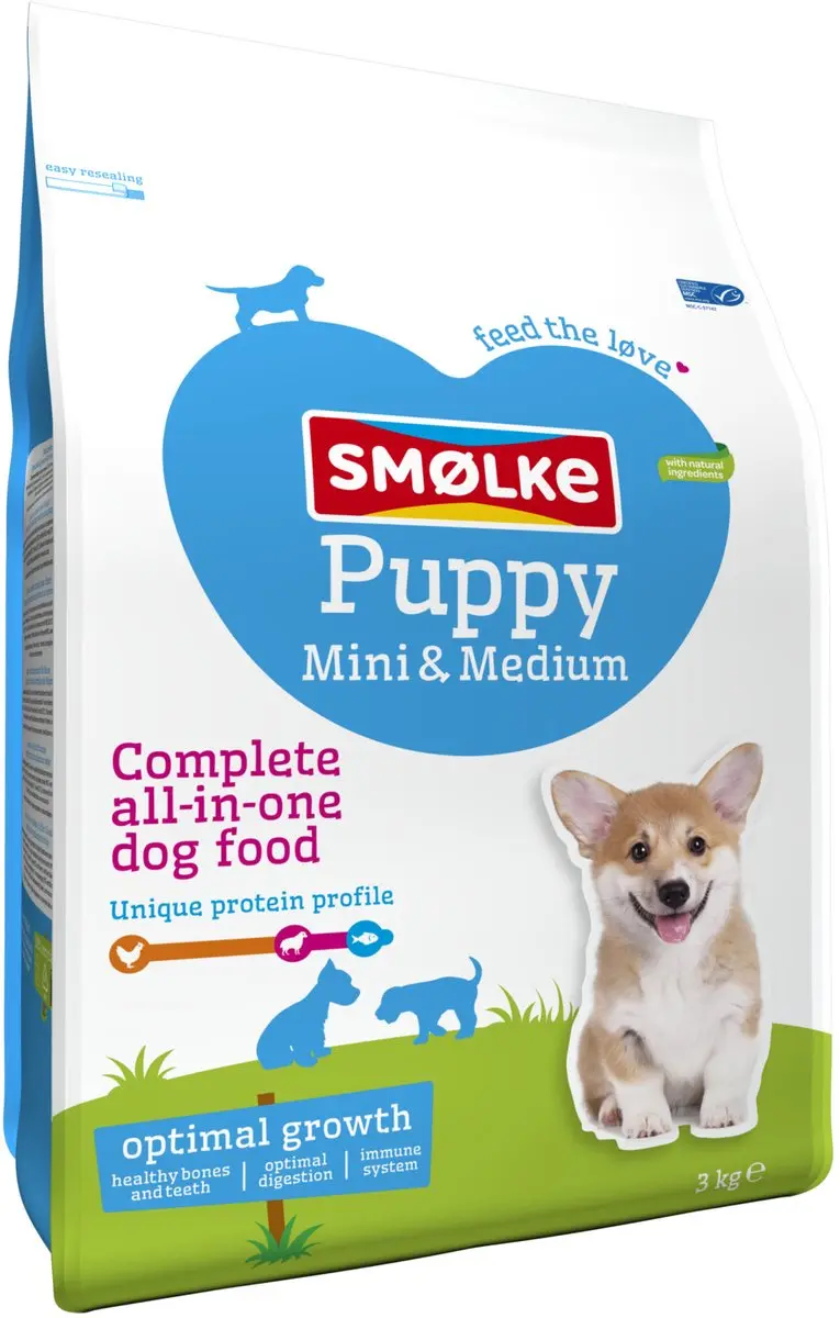 Smølke Puppy mini & Medium 3kg