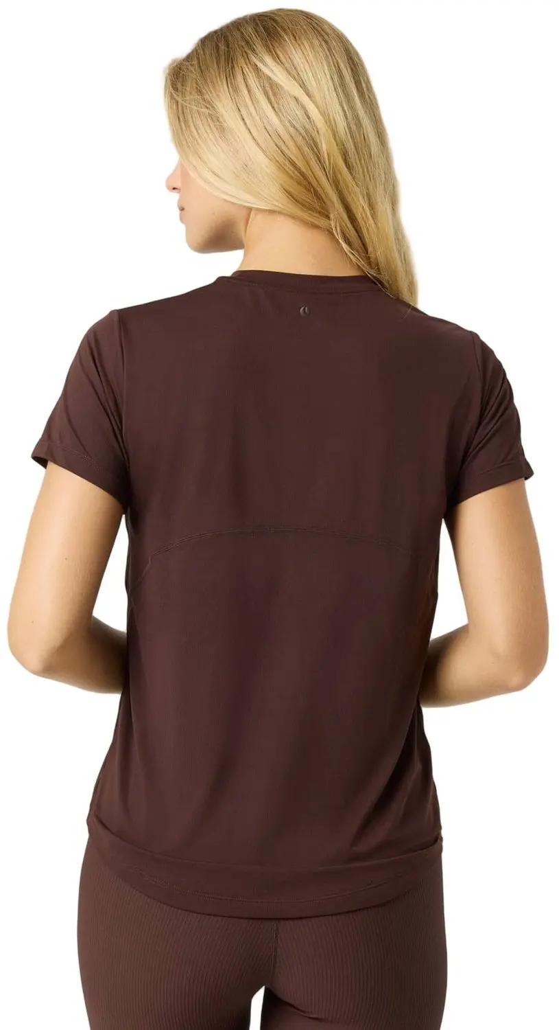 Björn Borg Sportshirt Dames Korte Mouwen - Coffee Bean Bruin L