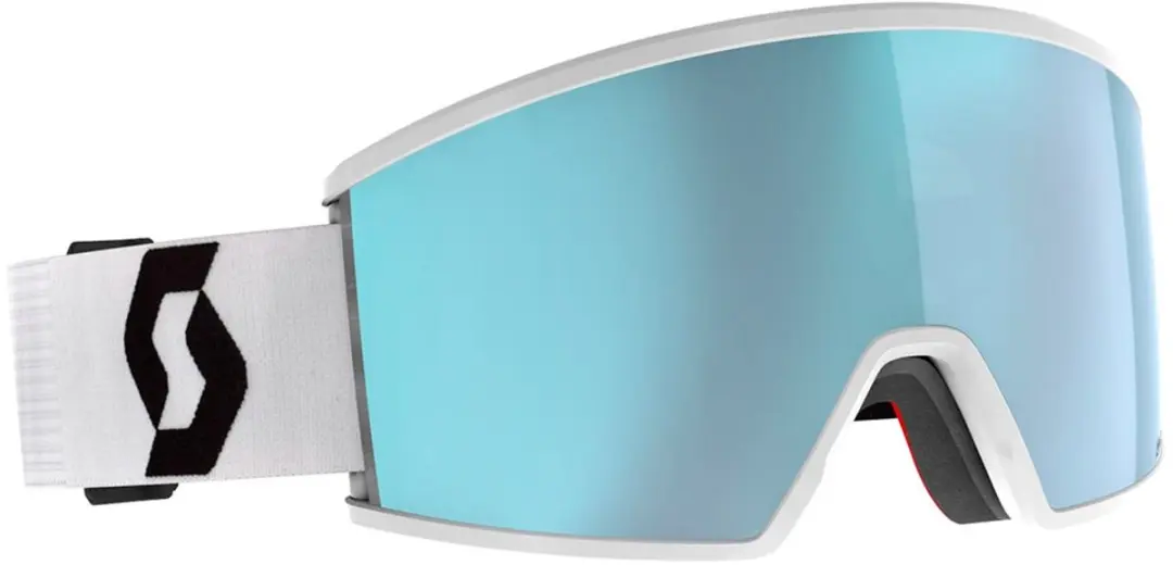 Scott Ambit Skibril Wit Amplifier Ice Chrome/CAT2 Man,Vrouw