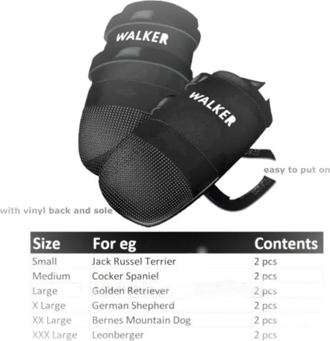 Trixie Walker Care Hondenschoenen L - Zwart - 2 Stuks - afbeelding 6 van 6