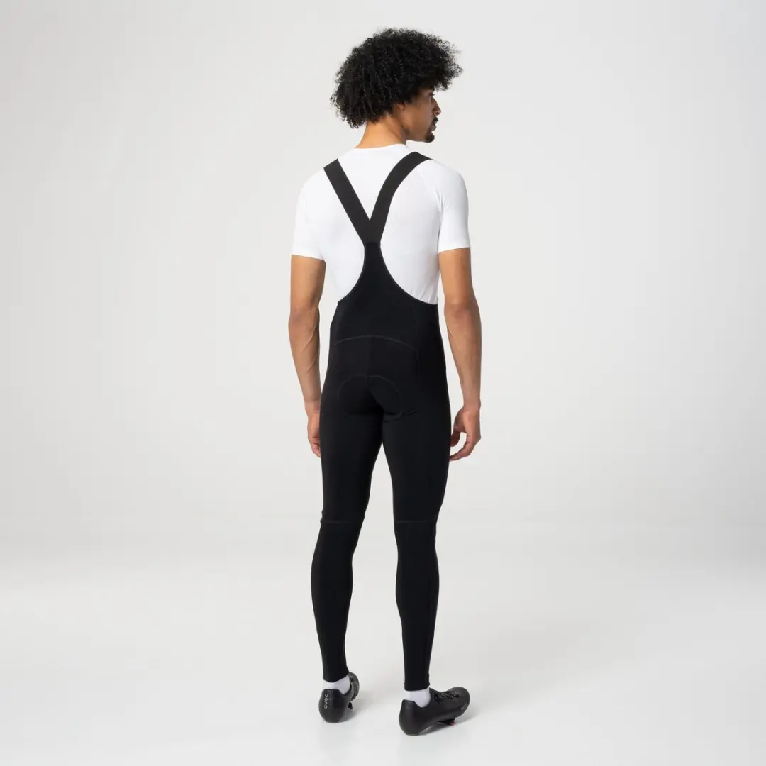 AGU Comfort Plus Bibtight Fietsbroek Heren L - Zwart - Winddicht - afbeelding 3 van 6
