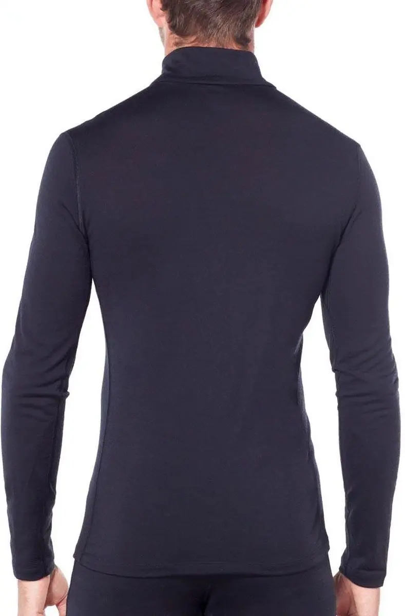 Icebreaker BF 200 Oasis LS Half Zip Heren - Zwart