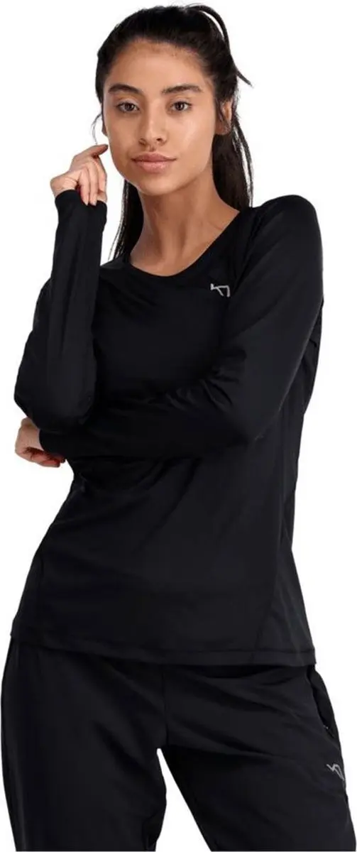 Kari Traa Nora 2.0 T-shirt Met Lange Mouwen Zwart S Vrouw