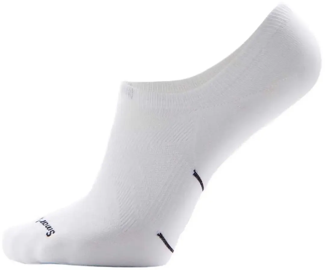 Smartwool Run Zero Cushion Onzichtbare Sokken Wit EU 42-45