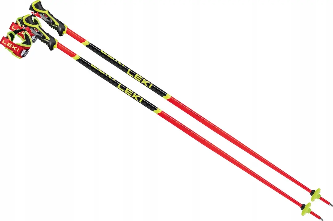 LEKI WorldCup SL 3D Slalom Ski Poles 120cm - Rood - afbeelding 4 van 6
