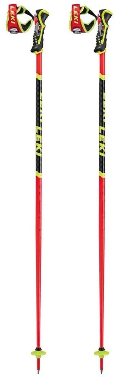 LEKI WorldCup SL 3D Slalom Ski Poles 120cm - Rood - afbeelding 3 van 6