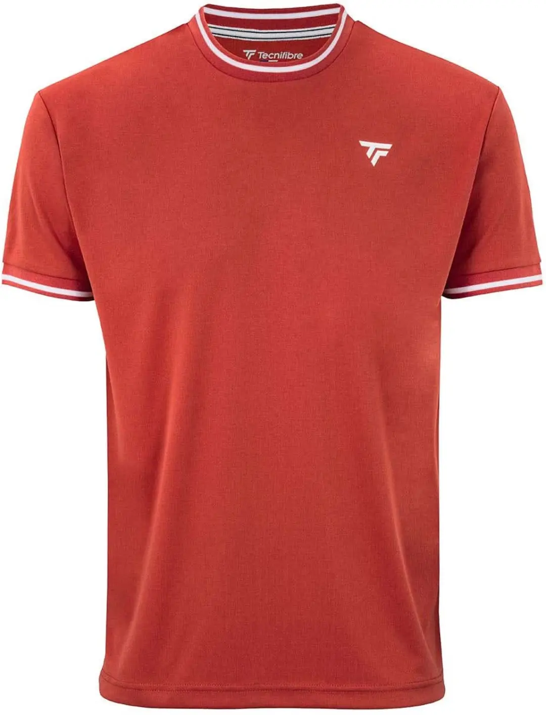 Tennisshirt Tecnifibre Men Team Tech Terracotta-M