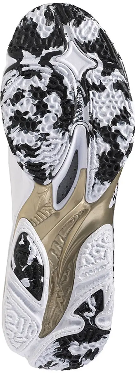Mizuno Wave Lightning Z8 Indoor Schoenen 42 - Wit/Zwart/Goud - afbeelding 2 van 6