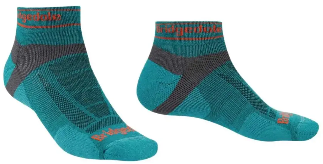 Bridgedale Trail Run Ultralight T2 Merino Sport Low Korte Sokken Groen,Blauw EU