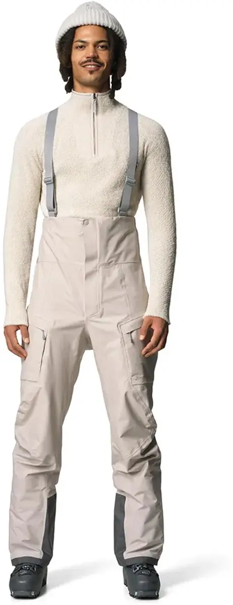 Houdini Rollercoaster Bib Broek Beige XL Man
