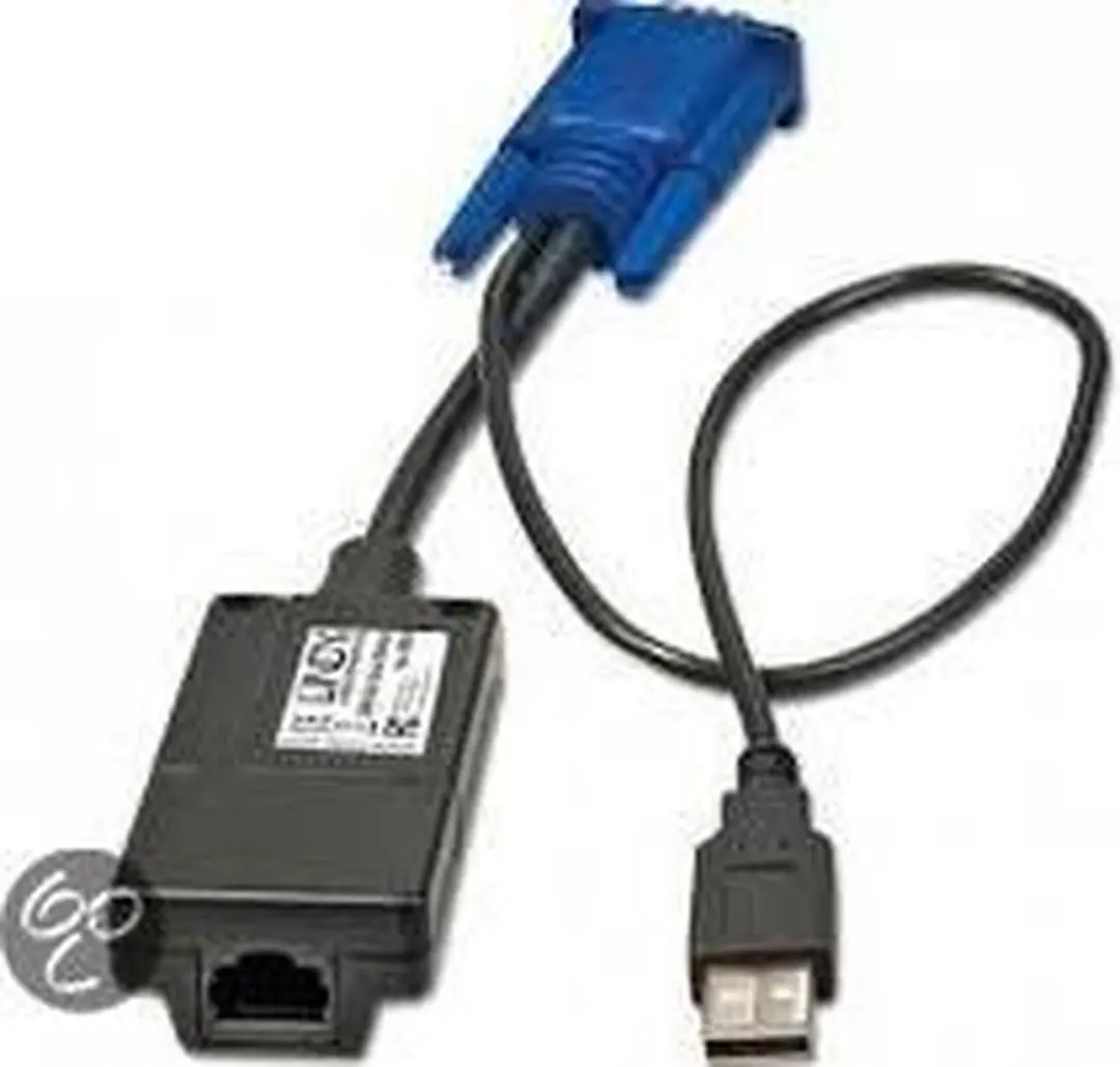 Lindy Computer Access Module USB + VGA CAT-32 - Zwart/Blauw - afbeelding 2 van 2