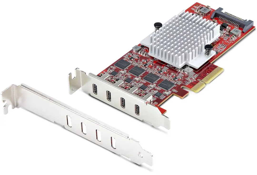 StarTech.com 4-Port USB-C PCIe Kaart, USB 3.2 10Gbps, USB Type-C PCI Express Uit