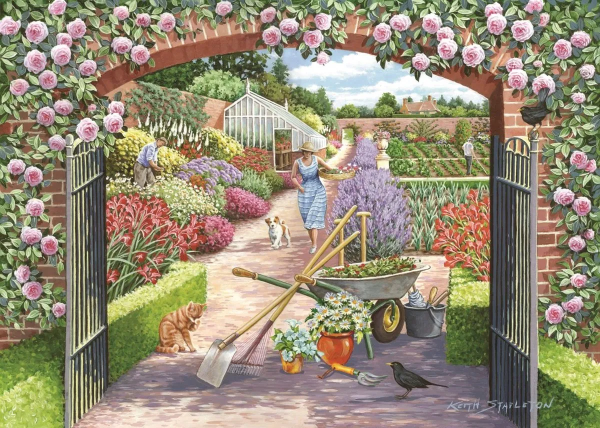 House of Puzzles Walled Garden 500-delig Puzzel