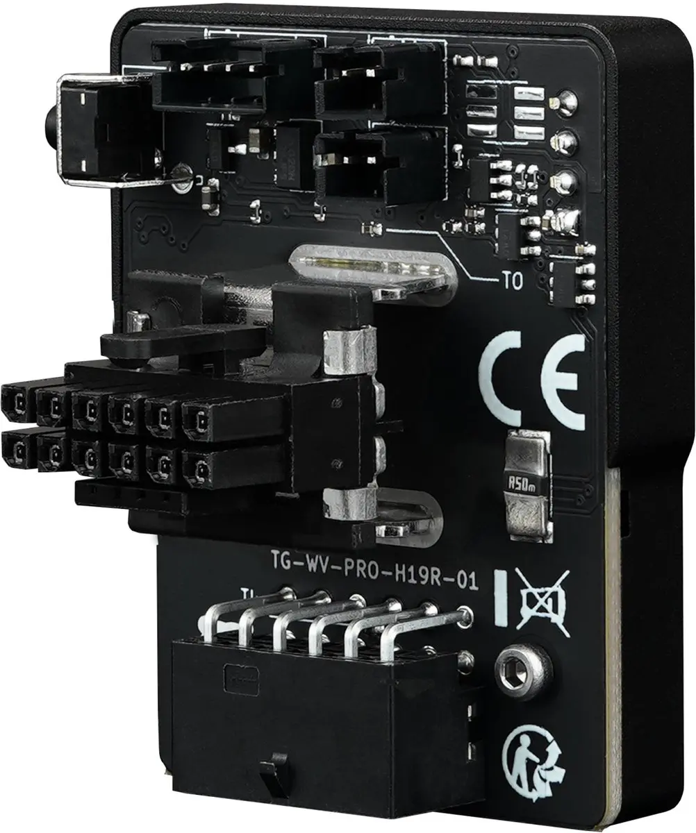 Thermal Grizzly WireView GPU Pro TG-WV-90-P-H1R Adapter 12VHPWR 90° - OLED - Aluminium - Zwart - afbeelding 6 van 6