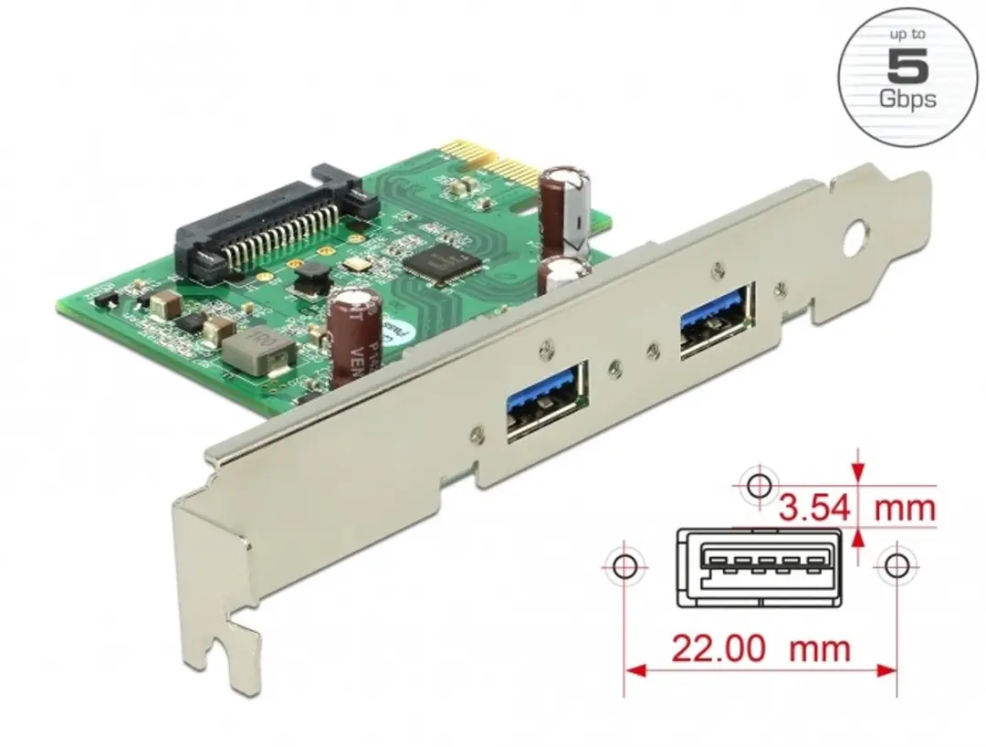 Delock 89391 PCIe Kaart
