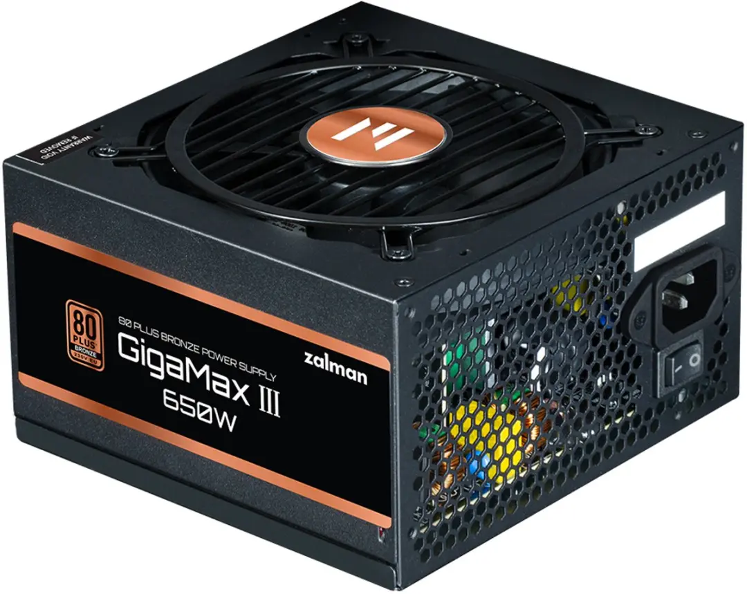 Voedingsbron Zalman GigaMax III ATX 650 W 110 W 80 Plus Bronze