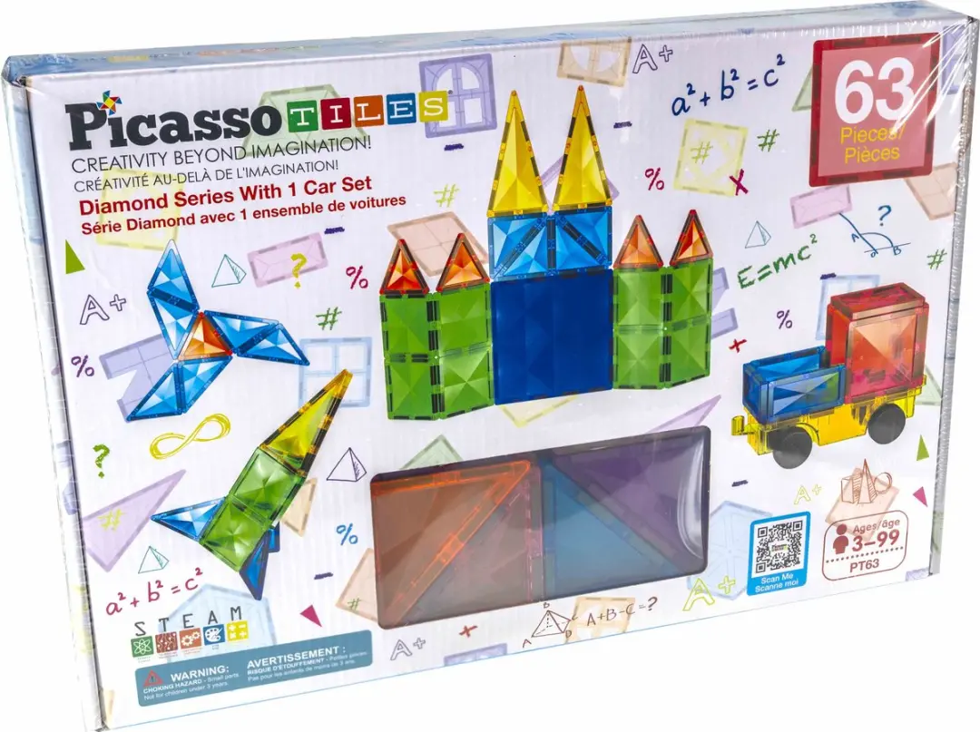 Tactic Picasso Tiles Diamond Series Magnetische Tegels 63-delig
