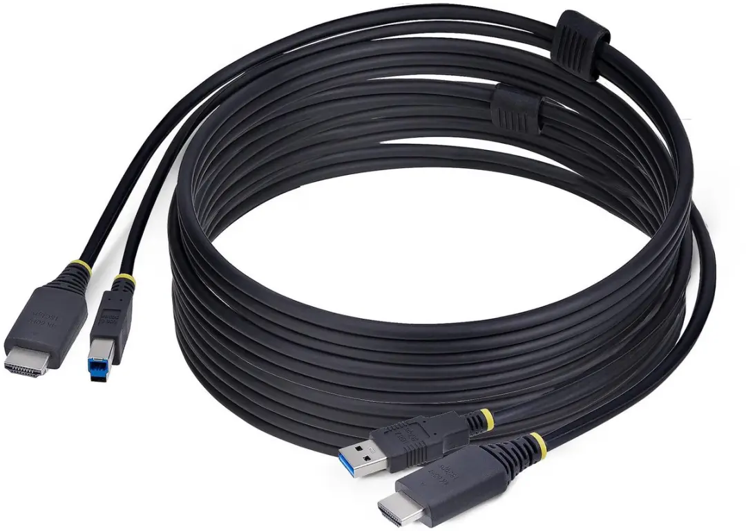 StarTech 3m HDMI en USB KVM Kabel, 5Gbps, 4K 60Hz, HDR10, HDMI audio, HDMI 2.0 e