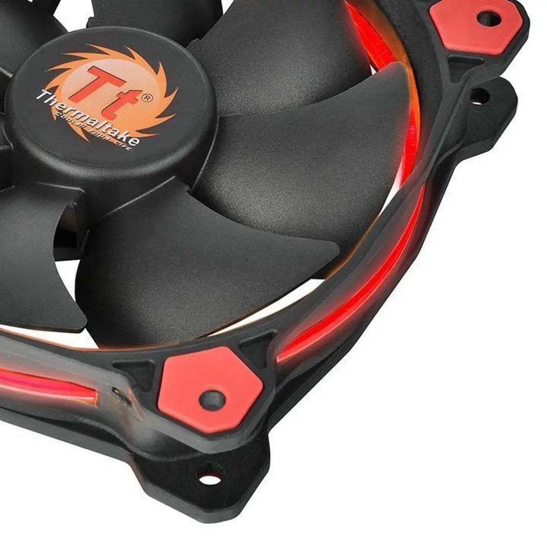 Thermaltake Riing 14 LED Ventilator - Rood CL-F039-PL14RE-A - afbeelding 4 van 6