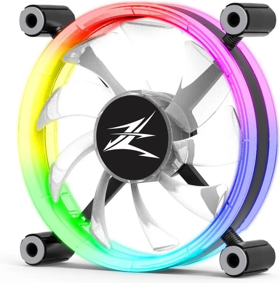 Zalman ZM-LF120 PWM ARGB PC-ventilator Zwart (b x h x d) 120 x 120 x 26 mm
