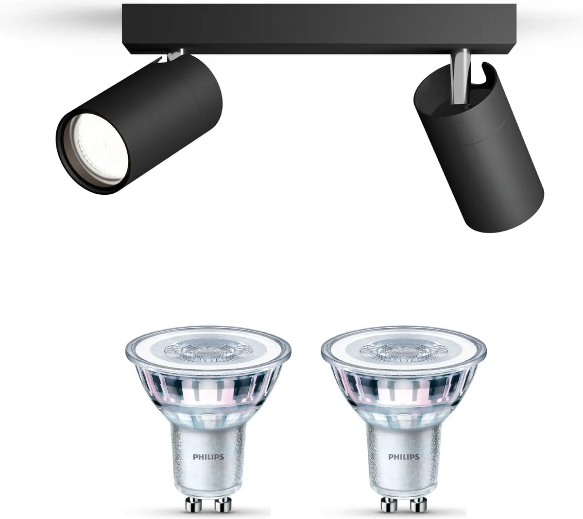 Philips Idris Opbouwspot Zwart