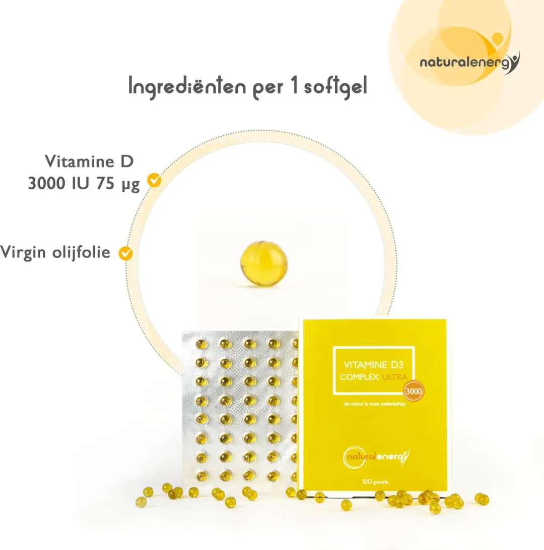 Natural Energy Vitamine D Complex Ultra 120 Parels