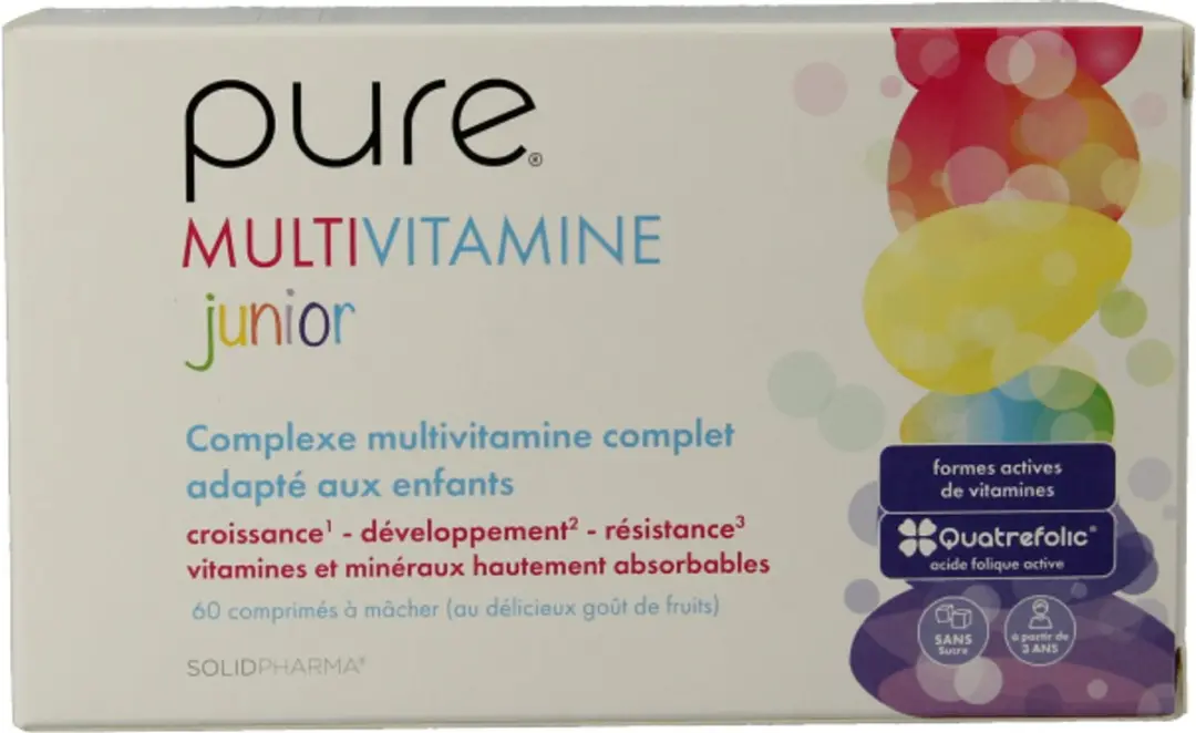 Pure Multivitamine Junior 60 Kauwtabletten