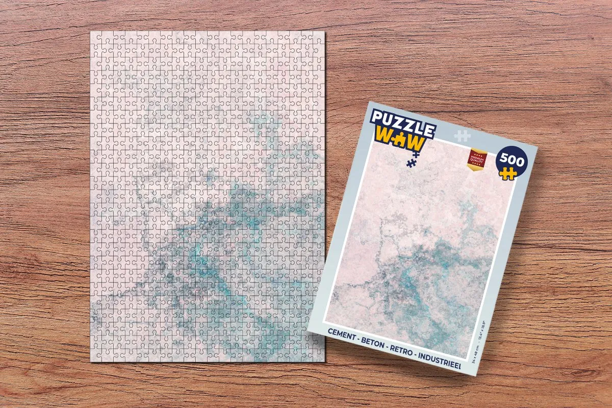 PuzzleWow Betonprint Legpuzzel 500 Stuks - Multicolor