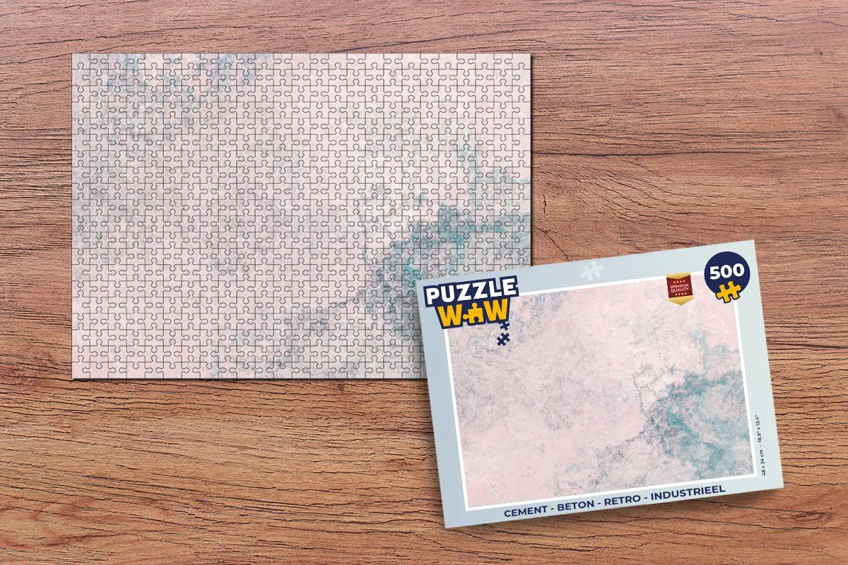 PuzzleWow Betonprint Legpuzzel 500 Stuks - Multicolor