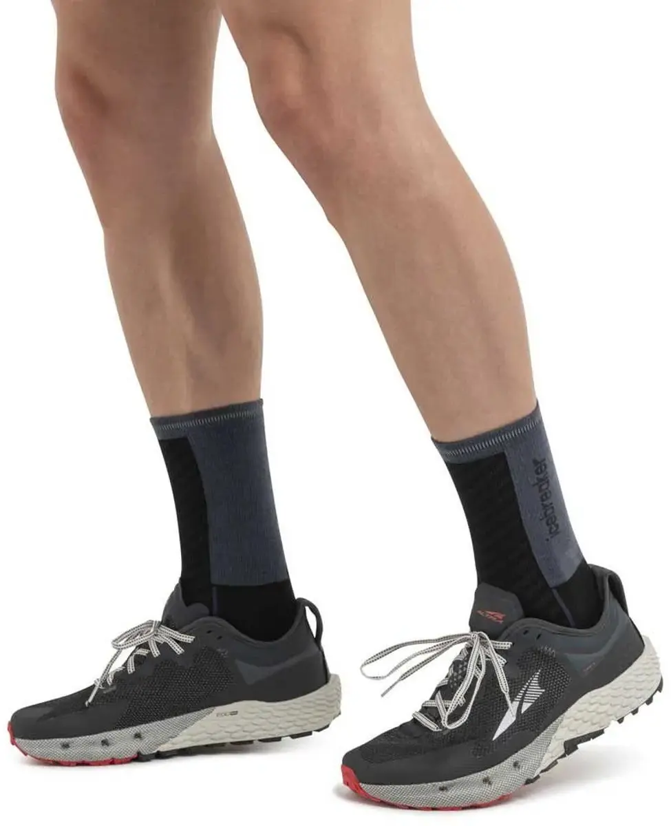 Icebreaker Merino Run+ Ultralight Crew Sokken - Zwart - EU 44-46