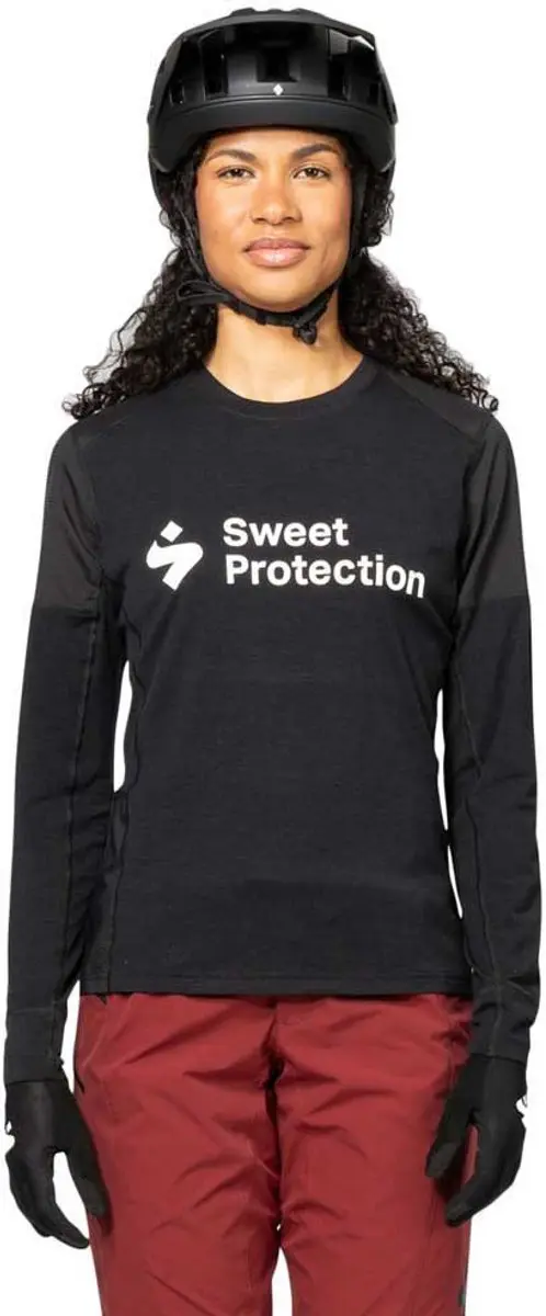 Sweet Protection Hunter Merino Hybrid Langarm Enduro Trui Zwart M Vrouw