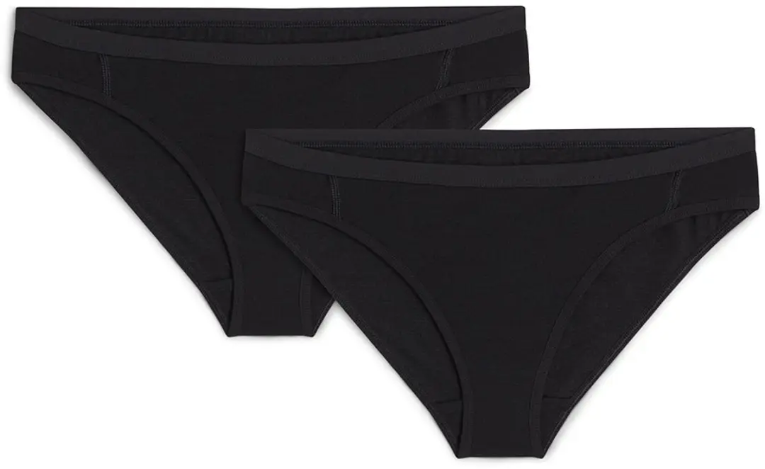 Icebreaker Merino 150 Siren Bikini Slipje 2 Eenheden Zwart M Vrouw