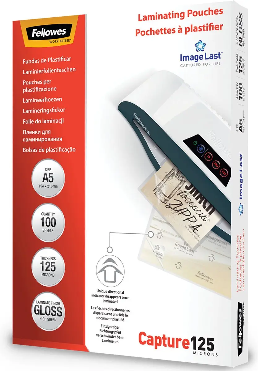 Fellowes ImageLast Lamineerhoezen A5 125 Micron
