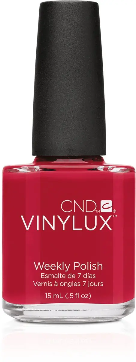 CND VINYLUX Hollywood Nagellak 15ml - Rood - afbeelding 2 van 2