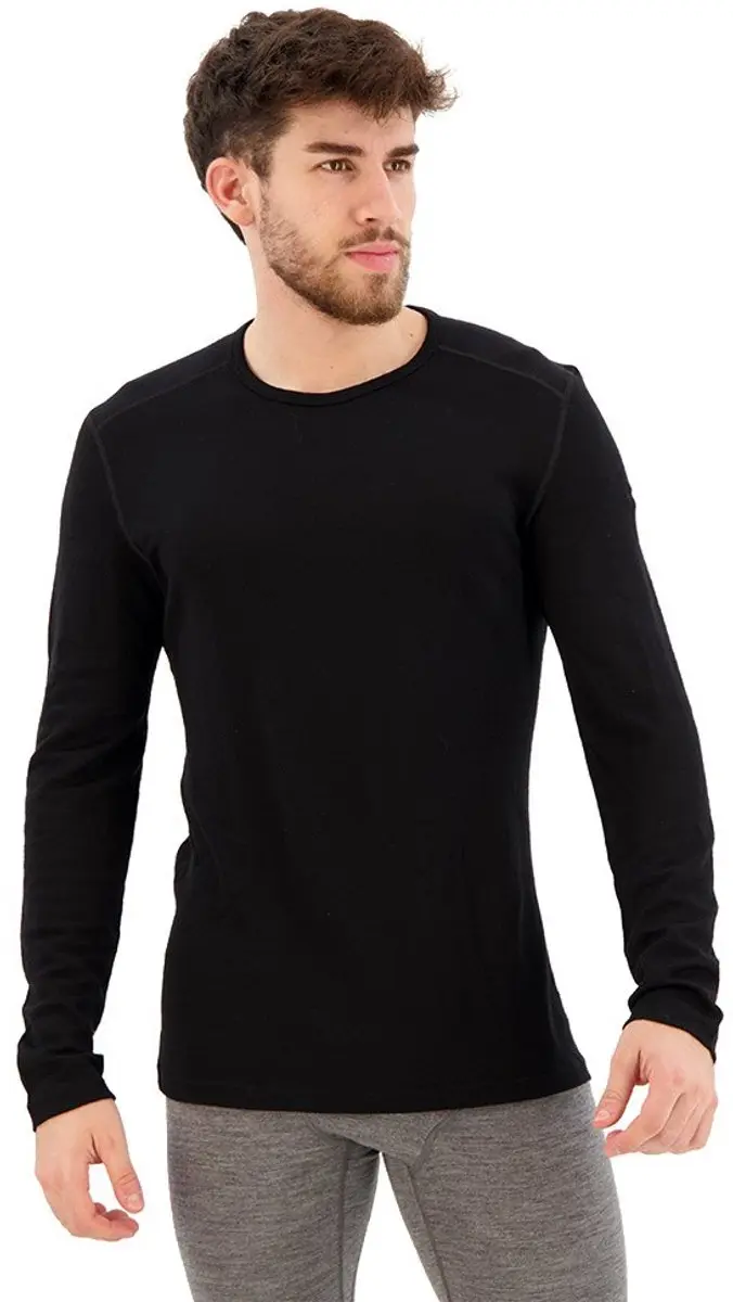 Icebreaker 260 Tech Merino Lange Mouwen Basislaag Zwart XS Man