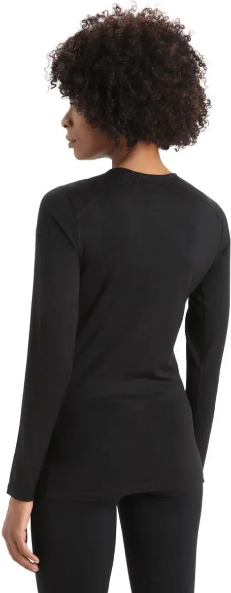 Icebreaker Wmns 200 Oasis LS Crewe - Zwart S