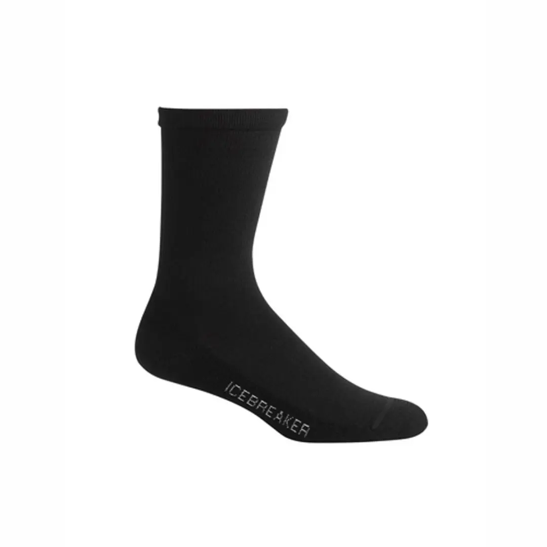 Icebreaker Lifestyle Light Crew Merino Sokken Zwart EU 41-43 Vrouw