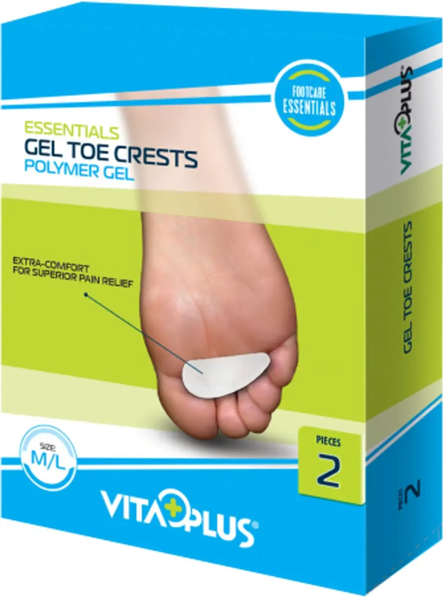 Vitaplus Essentials Gel Toe Crests Polymer Gel