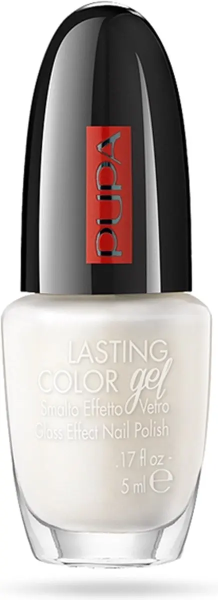 Pupa Lasting Color Gel Nagellak Silver White 113 - 5ml - afbeelding 2 van 3