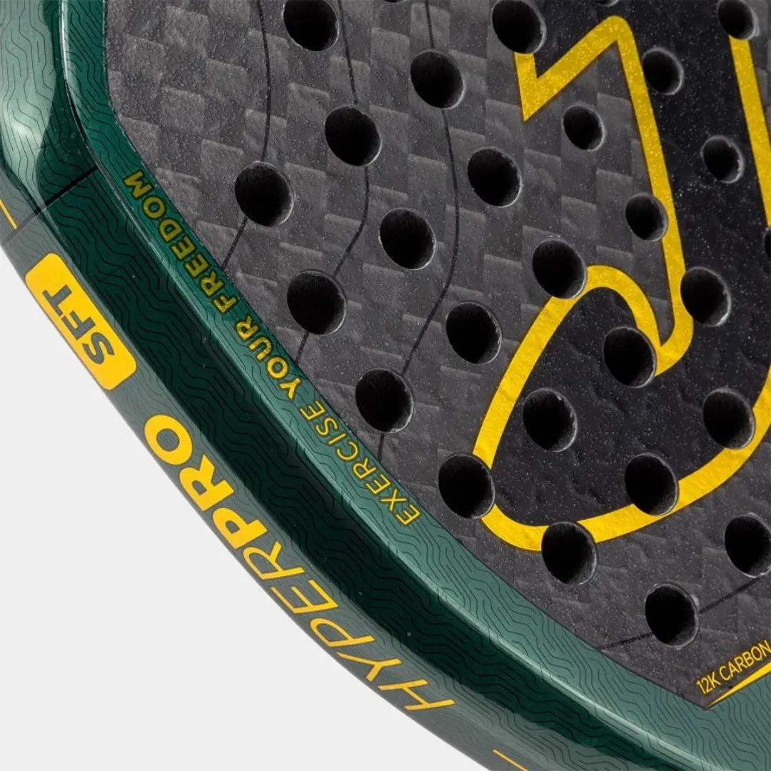 Joma Hyper Pro Soft Padelracket L2 - Zwart/Groen - afbeelding 4 van 6