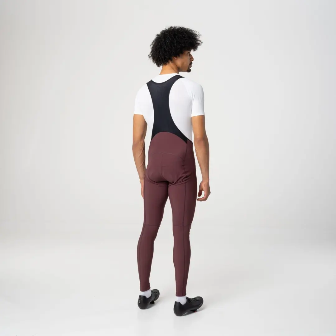 AGU Essential Bibtight Winter Heren Fietsbroek XXL - Bruin - afbeelding 3 van 6