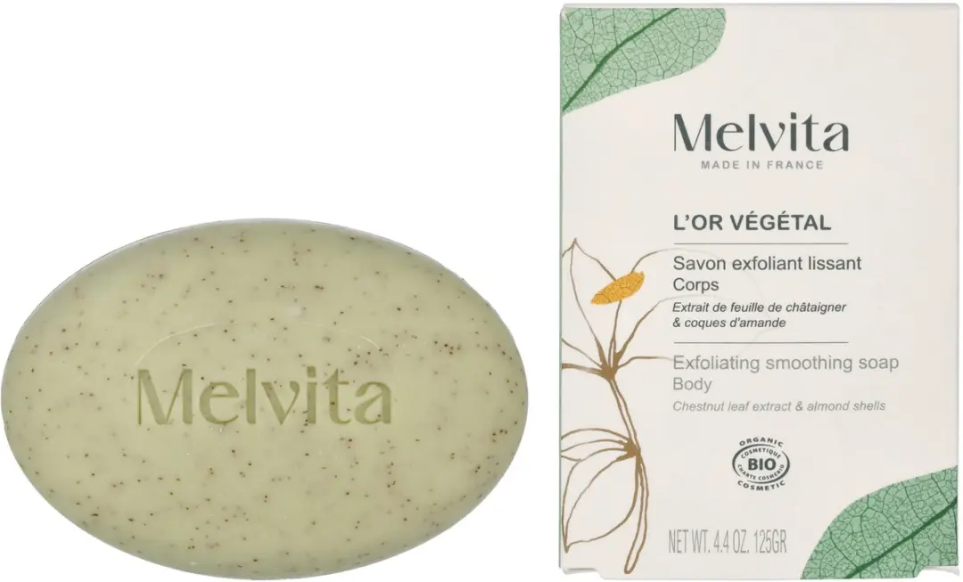 Melvita L'Or Végétal Exfoliërende Bodyzeep 125ml