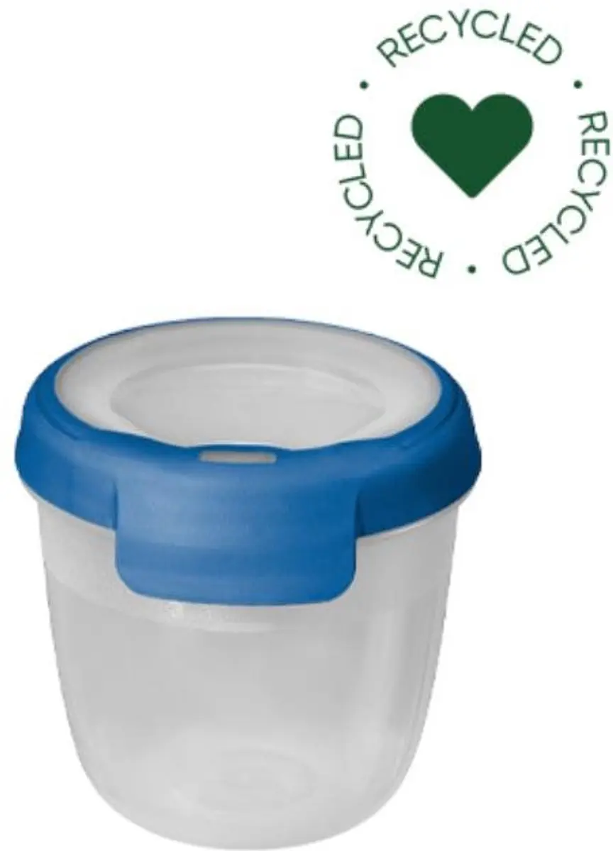 Curver Grand Chef Eco Vershoudbakje 0,4L - Transparant/Donkerblauw - afbeelding 5 van 6