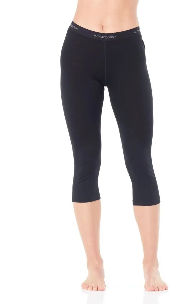 Icebreaker Women's Oasis 3/4 Leggings Black