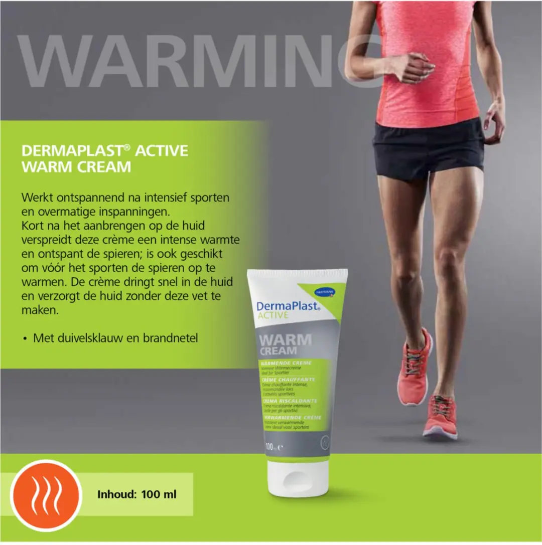 Hartmann Dp Active Verwarmingscrème 100ml - afbeelding 3 van 6