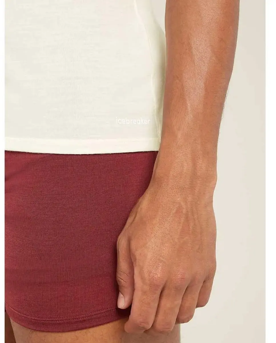 Icebreaker Merino 150 Anatomica Korte Mouwen Basislaag M - Wit