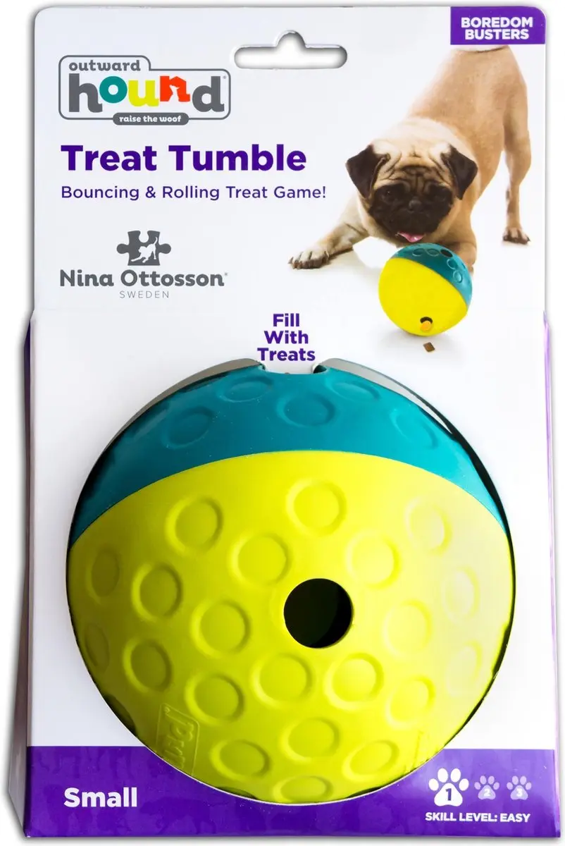 Nina Ottosson Dog Treat Tumble - Blauw 10,5cm - afbeelding 5 van 6