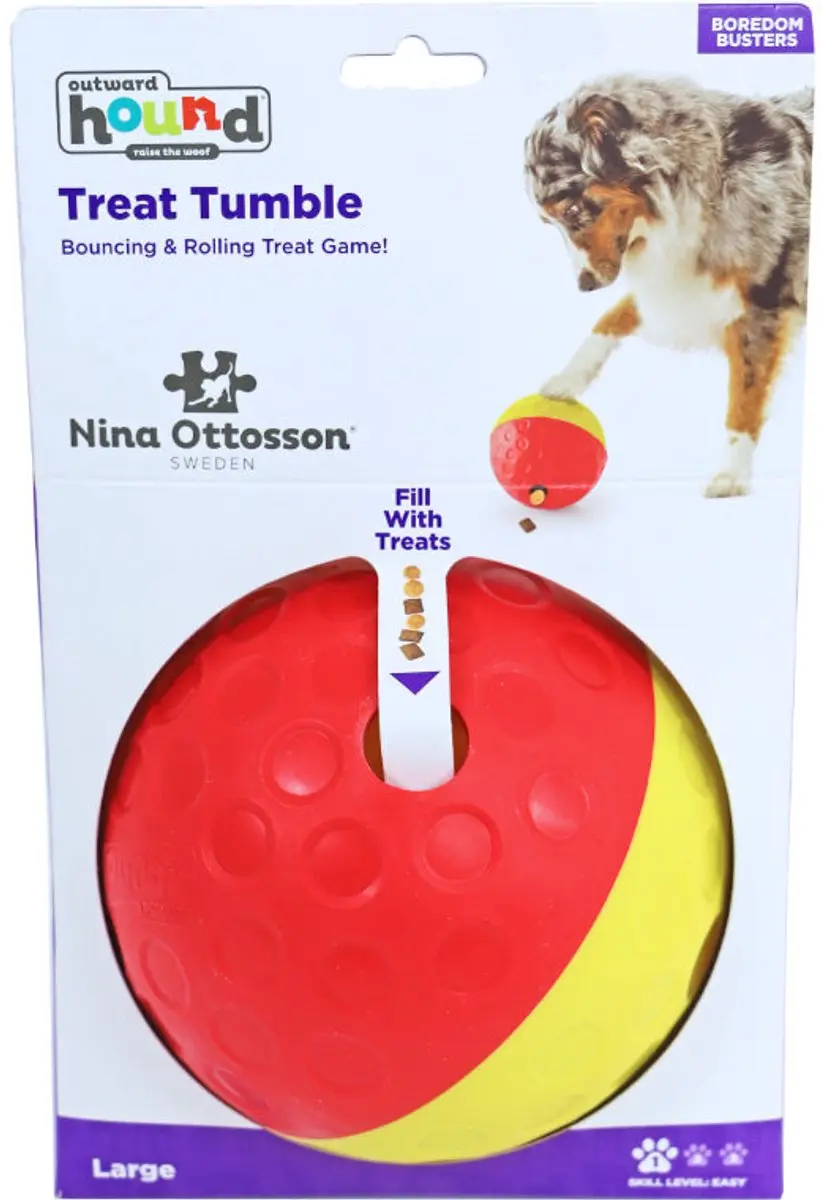 Nina Ottosson Dog Treat Tumble - Blauw 10,5cm - afbeelding 3 van 6