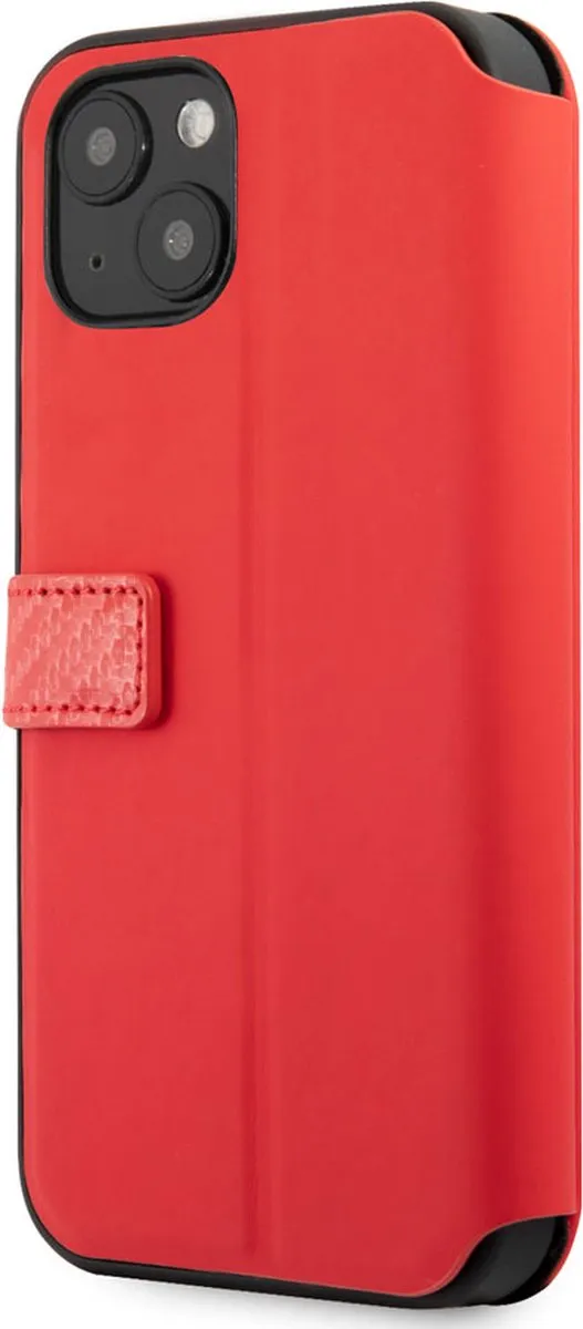 Ferrari iPhone 13 Mini Bookcase Hoesje - Rood - 3 Pasjes