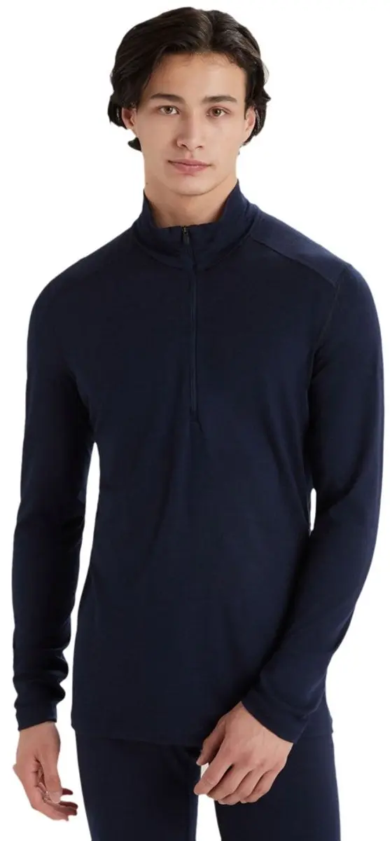 Icebreaker Men's Oasis Long Sleeve Half Zip Midnight Navy